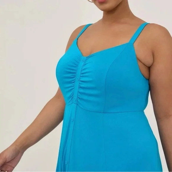 BNWT Torrid Size 3 Super Soft Button Down Midi Dress PLS READ DESCRIPTION - Picture 2 of 9